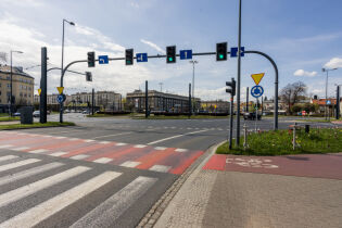 Poprawa warunków bezpieczeństwa na przejściach dla pieszych Rondo Grzegórzeckie
