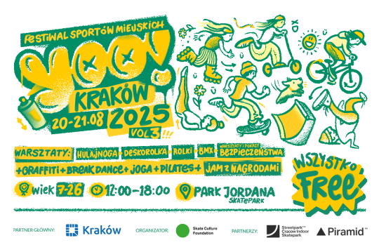 YOO! Festiwal Sportów Miejskich trzeci raz w Krakowie