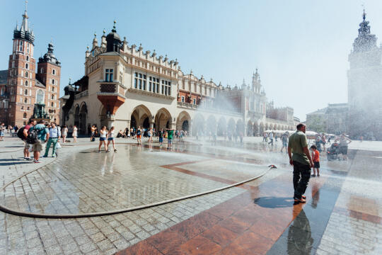 Upalny weekend w Krakowie