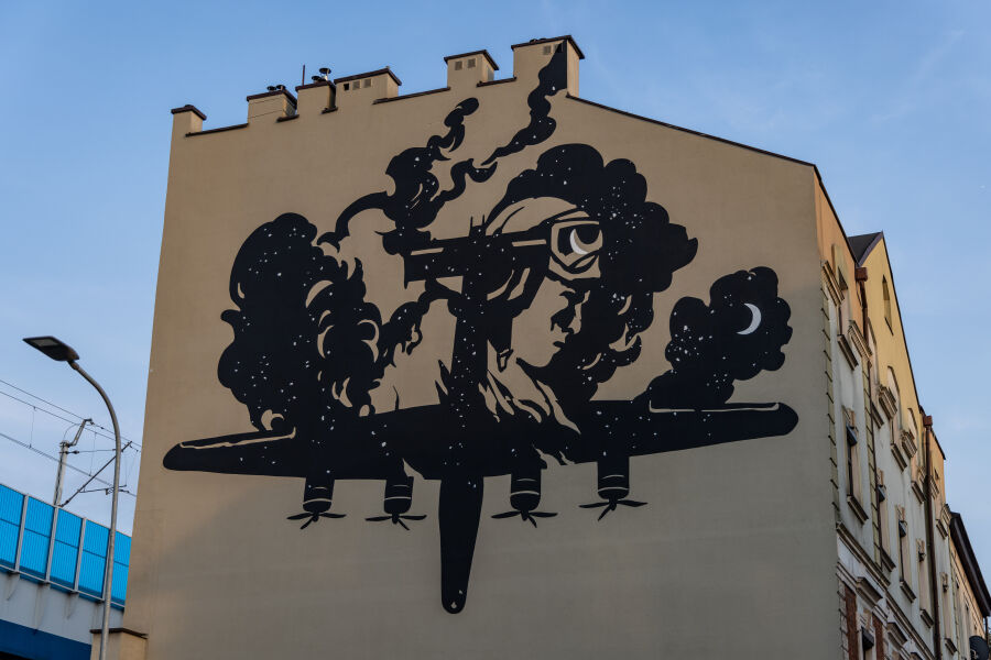 Nowy mural przy ul. Hetmańskiej 4