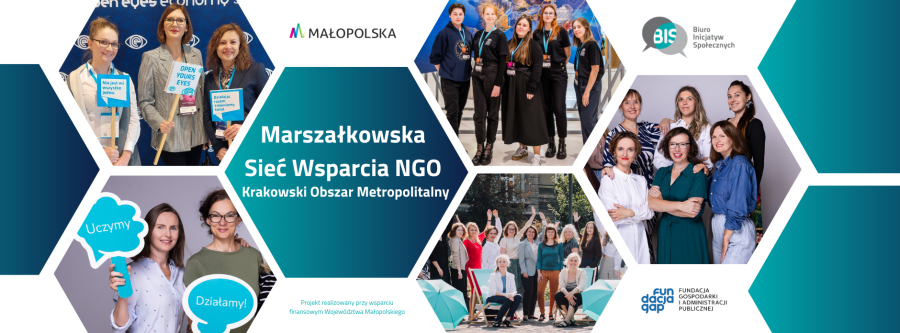 na grafice umieszczono kila zdjęć grup ludzi oraz kluczowe informacje na temat wydarzenia 