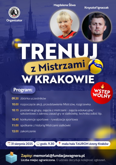 Trenuj siatkówkę z mistrzami. Wyjątkowe wydarzenie podczas Memoriału Wagnera
