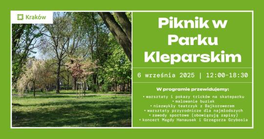 Piknik w parku Kleparskim