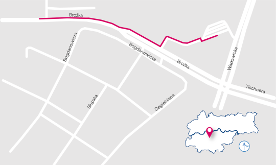 Budowa drogi dla rowerów przy ul. Brożka, zmiany dla pasażerów tramwajów