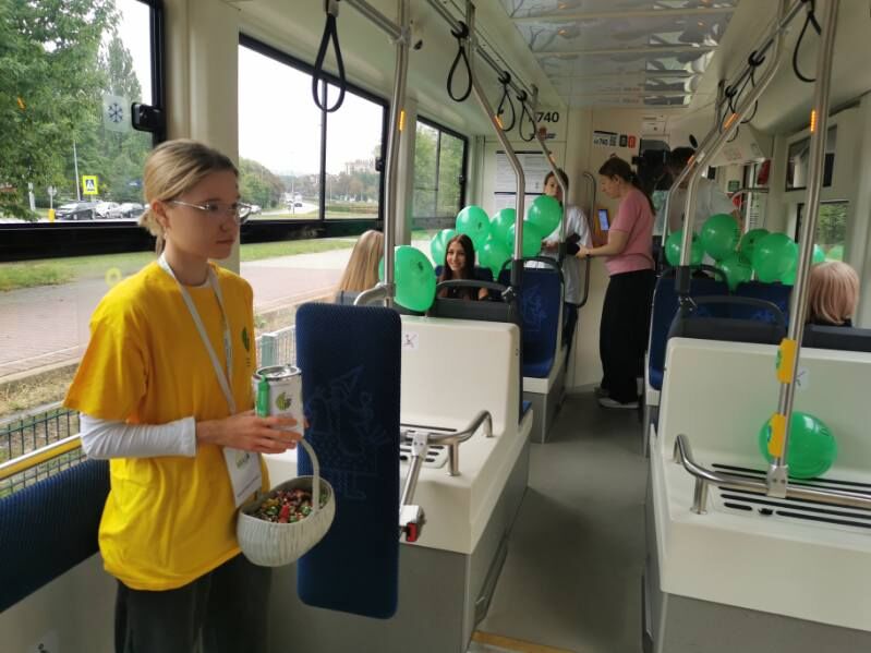 Akcja w tramwaju z Fundacją Matio