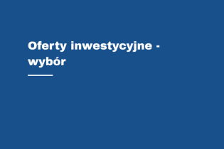 Oferty inwestycyjne - wybór - plansza