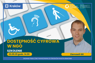 Informacja na temat szkolenia z dostępności cyfrowej dla NGO