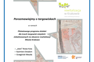 plakat pilotażowego programu porozmawiajmy o targowiskach