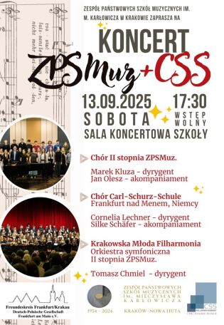 Wyjątkowy koncert młodzieży z Frankfurtu nad Menem i Krakowa Koncert młodzieży z Frankfurtu nad Menem