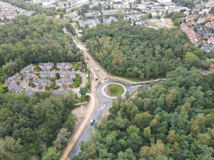 Nowe rondo przy ul. Zawiłej