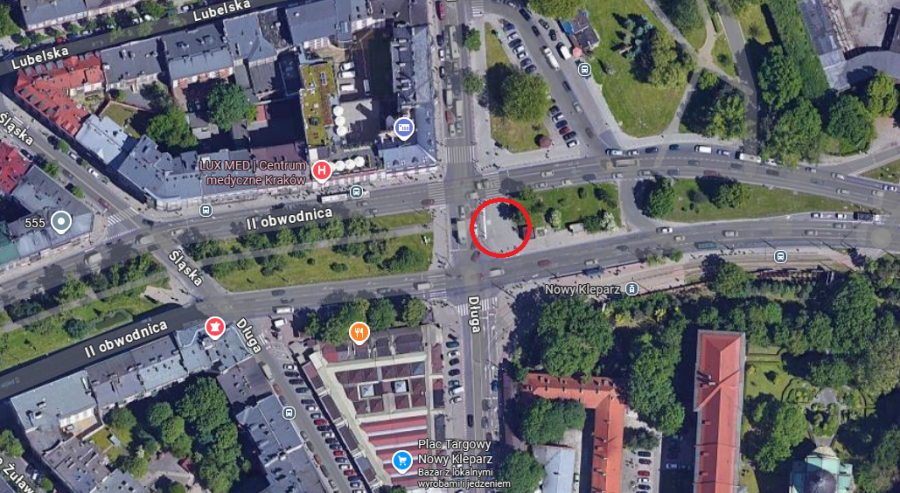 Weź udział w spacerze badawczym – jaka przyszłość alei Słowackiego?, mapka