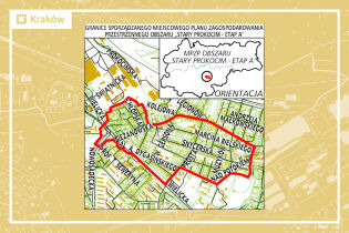 Granice miejscowego planu zagospodarowania przestrzennego obszaru „Stary Prokocim – etap A”