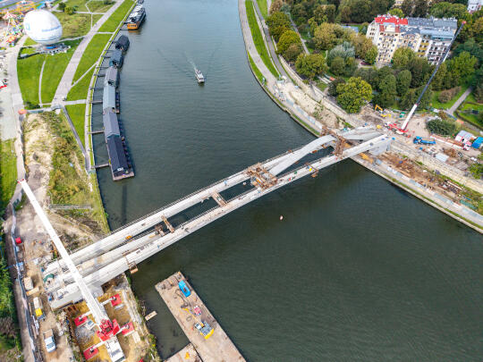 „Sinus” na finiszu – trwa montaż ostatniego elementu instalacji po stronie Ludwinowa