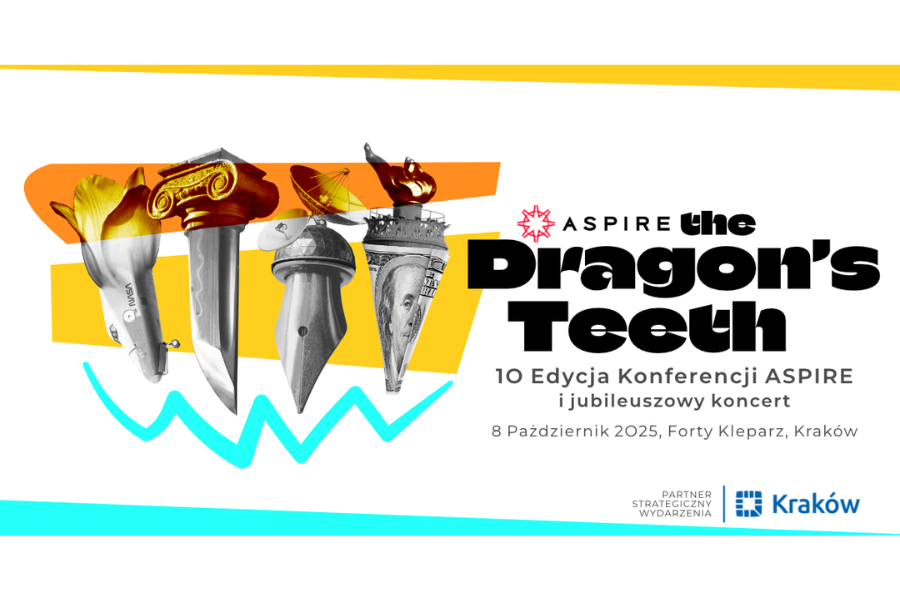 Dragons Teeth - plakat zapraszający do Fortów Kleparz