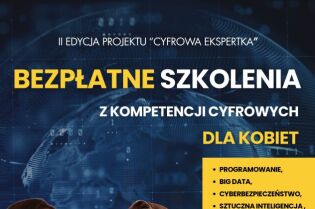 Bezpłatne Szkolenia z kompetencji cyfrowych dla kobiet.
