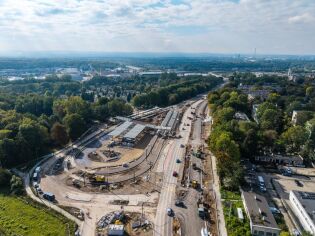 Wyłączenie ruchu tramwajowego do przystanku „Jarzębiny” Budowa pętli Wzgórza Krzesławickie