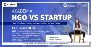 Od pomysłu do działania - NGO vs Startup . Fot. Centrum Obywatelskie Reymonat 20