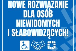Nawigacja dla osób niewidomych w przejściu podziemnym koło Dworca Głównego