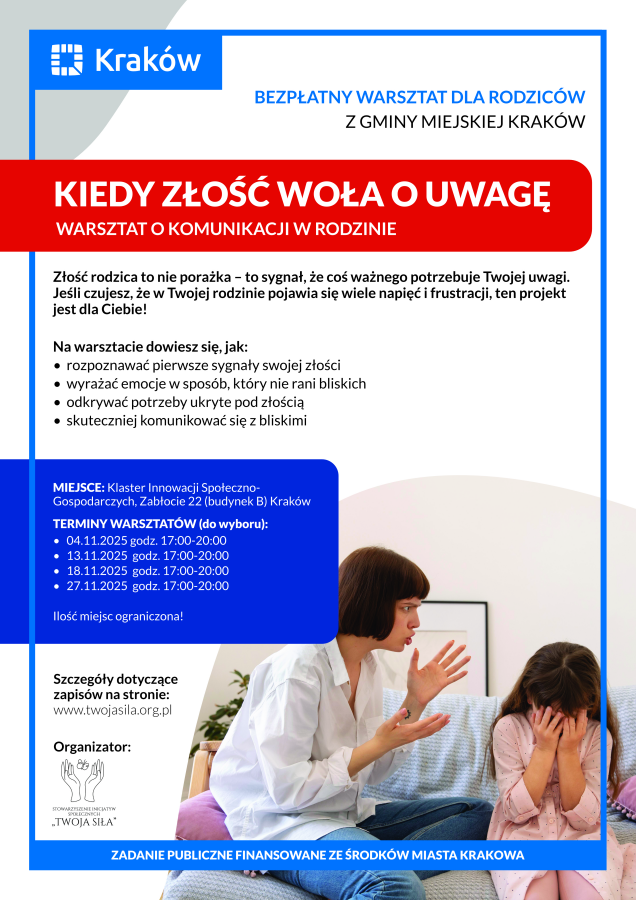 Kiedy złość woła o uwagę - plakat