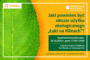 Otwarte spotkanie konsultacyjne: Jaki powinien być obszar użytku ekologicznego „Łąki na Klinach”?