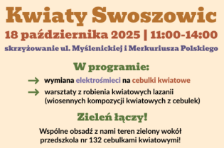 Zamień elektrośmieci na kwiaty Kwiaty Swoszowic