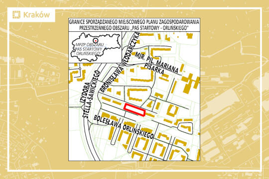 Granice miejscowego planu zagospodarowania przestrzennego obszaru „Pas Startowy - Orlińskiego”