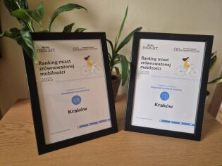 Sukces Krakowa w prestiżowym Rankingu Miast Zrównoważonej Mobilności 2025