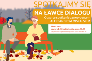 „Ławka dialogu” w Nowej Hucie