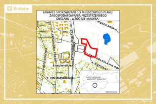 Jaki plan miejscowy dla Wzgórza Madera na Podgórzu Duchackim? Ruszyły prace nad planem Granice projektu miejscowego planu zagospodarowania przestrzennego obszaru „Wzgórza Madera”