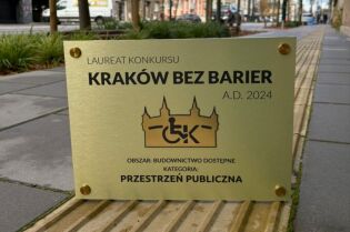 Ulice Kościuszki i Zwierzyniecka z nagrodą w konkursie „Kraków bez barier”