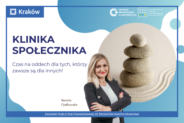 Na grafice po środku widnieje zdjęcie kobiety, która poprowadzi szkolenie