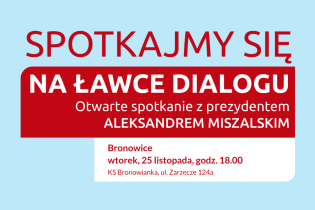 Przed nami spotkanie na „ławce dialogu” w Bronowicach