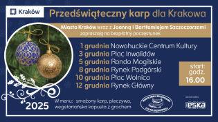 Przedświąteczny karp dla krakowian 