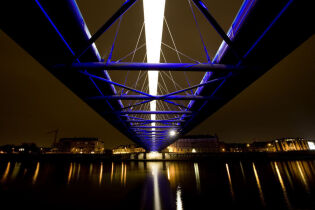 Kraków na niebiesko-biało w dniu św. Andrzeja