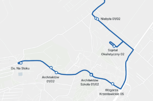 Stała zmiana trasy linii 198 