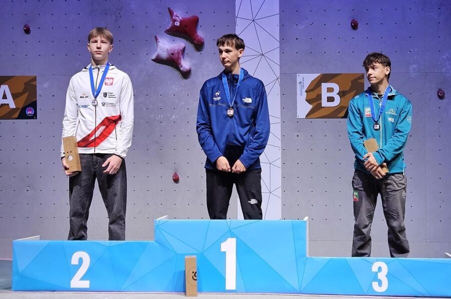 Antoni Marcisz na podium