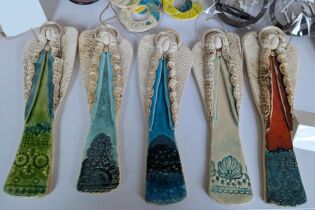 ceramiczne anioły 