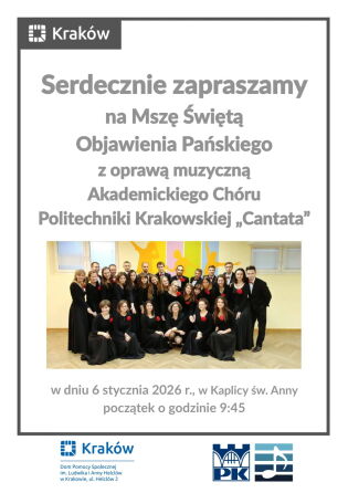 Objawienia Pańskiego z Akademickim Chórem Politechniki Krakowskiej „Cantata”.