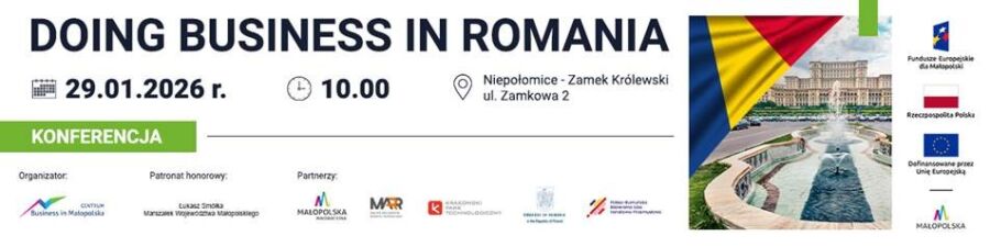 Baner działania Doing Busines in Romania