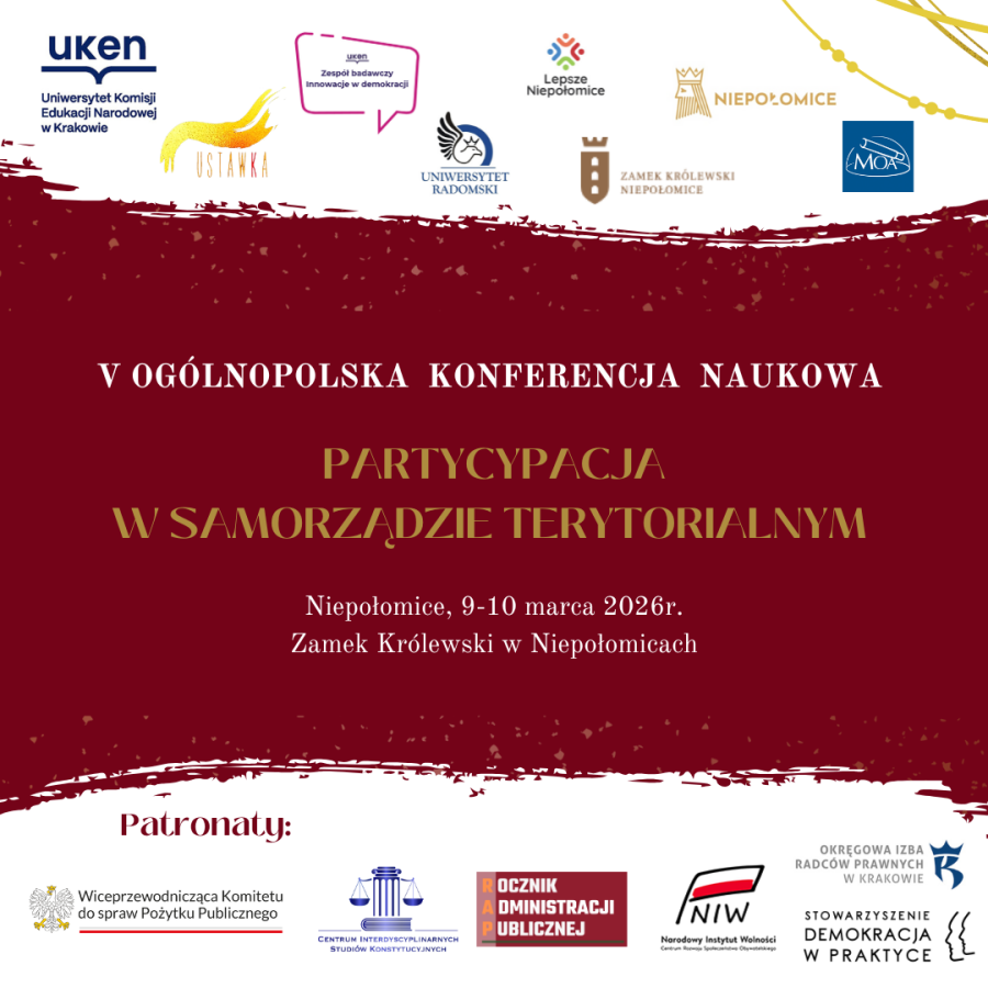 V Ogólnopolska Konferencja Naukowa pn. Partycypacja w samorządzie terytorialnym