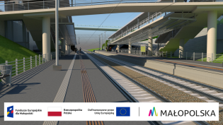 Grafika przedstawia przystanek SKA Prądnik Czerwony. 