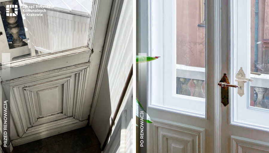 Odnowienie stolarki okiennej w kamienicy Śliwińskich przy ul. Mikołajskiej 4