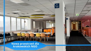 Zdjęcie jednego z pomieszczeń udostępnionych dla organizacji pozarządowych, Kapelanka 56