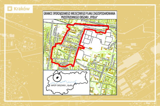 Granice miejscowego planu zagospodarowania przestrzennego obszaru „Rydla”