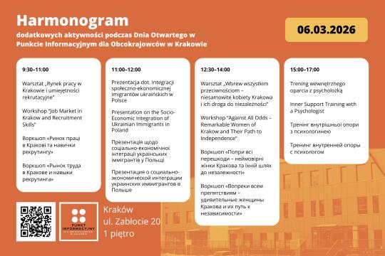 Dzień Otwarty Punktu Informacyjnego dla Obcokrajowców w Krakowie