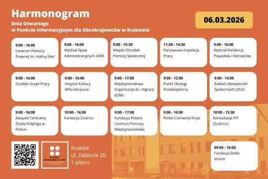 Dzień Otwarty Punktu Informacyjnego dla Obcokrajowców w Krakowie