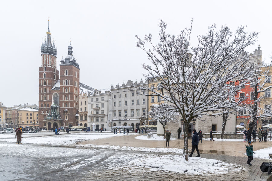 Zima w Krakowie