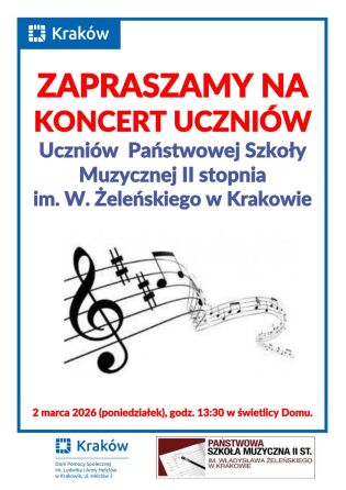 Międzypokoleniowe spotkanie z muzyką.