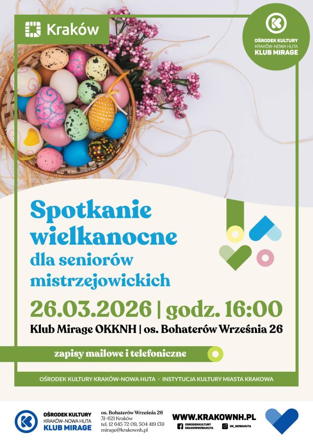 Spotkanie wielkanocne dla seniorów mistrzejowickich 