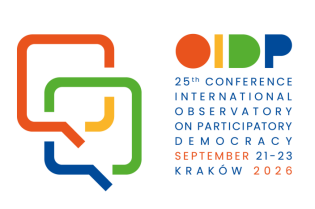 nabór wniosków do 25. Edycji Konferencji Międzynarodowego Obserwatorium Demokracji Partycypacyjnej* (OIDP), która odbędzie się w Krakowie w dniach 21-23 września 2026 roku, rozpoczyna się 11 marca 202